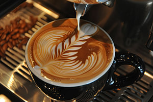 eine Tasse Kaffee oder Cappuccino