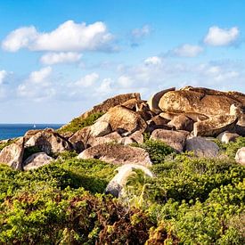 Granite rock, Virgin Gorda Island, panorama by AidasignArt