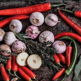 Scharfe Küche – Chili, Knoblauch & Kräuter von Sabine Schemken