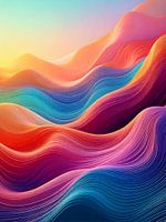 Lignes abstraites vibrantes et fluides