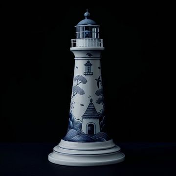 Delft Blue Lighthouse Beacon