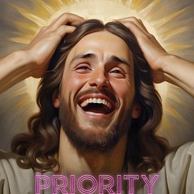 Jesus laughs at priority by Wolfsee