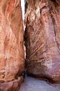 Narrow passage in rocks at Petra by Kees van Dun thumbnail