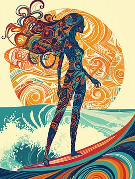 Psychedelic Surfer by Frank Daske | Foto & Design