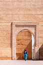 Vrouw in Marrakesh van Evelien Oerlemans thumbnail