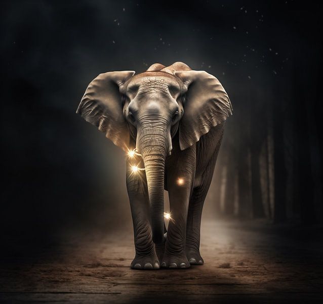 Puur surrealisme van fernlichtsicht