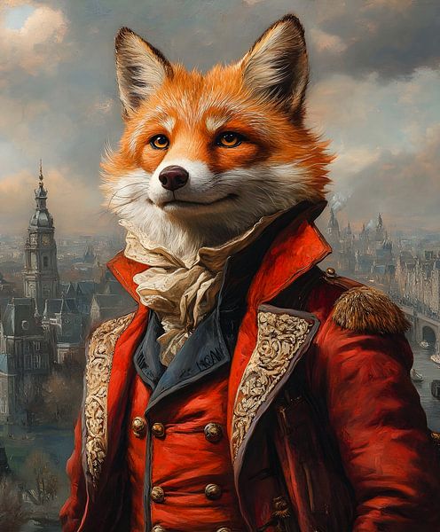 The Elegant Fox: A Fabulous Ruler of the City by But First Framing