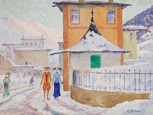Karl Hofer, Winter in den Bergen, 1900