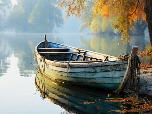 Bateau au bord du lac
