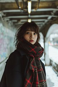 Melancholie und Mysterium, junge Frau