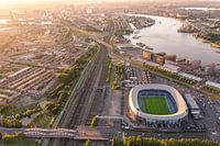 Luftaufnahme stadion van Feijenoord - De Kuip - Feijenoord