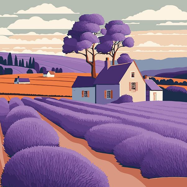 France Landscape by Ariadna de Raadt-Goldberg
