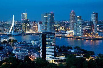 Skyline Rotterdam van Willem Vernes
