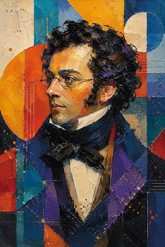 Franz Schubert componist schilderij.
