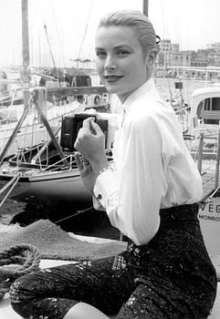 Grace Kelly during Cannes Festival