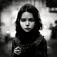 The sad girl