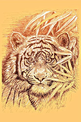 King Of The Jungle in light orange