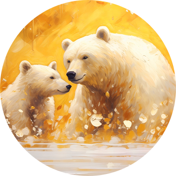 Golden Polar Bears van Whale & Sons