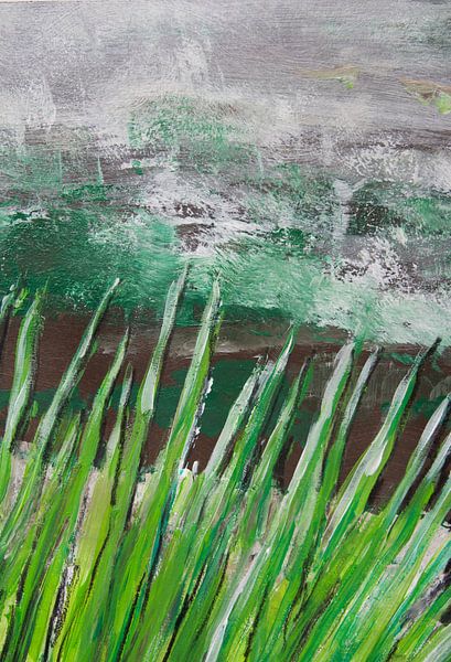 Grasgrün abstrakt 1 von Susanne A. Pasquay