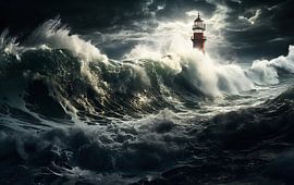 Lighthouse in the storm