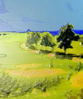 High bush view Lichtenhain [Original 60 cm x 50 cm]