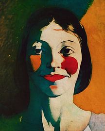 Die Frau mit den roten Wangen von Jan Keteleer