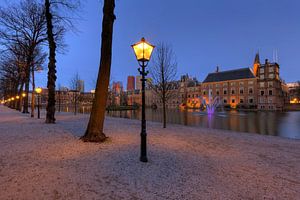 Vue du Hofvijver et du Binnenhof à La Haye