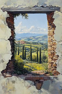 Toscane | Through Time's Window van OMG Art
