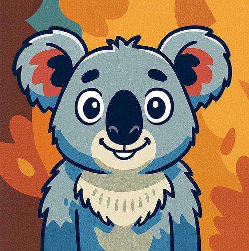 Blije Koala klaar om harten te veroveren . van Jose Lok