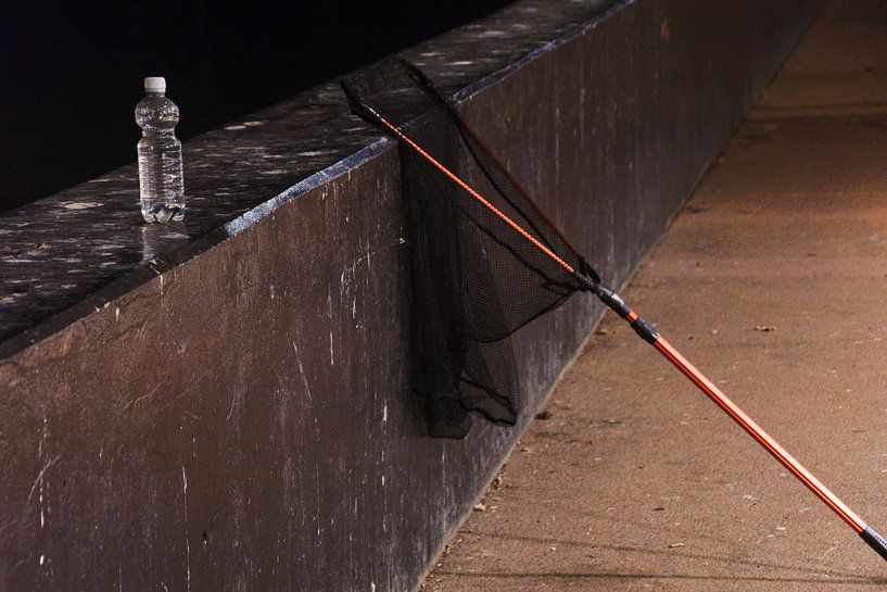 Landing net under bridge at Kampen by George van der Vliet