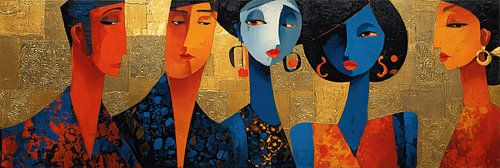 Gold | Blau Eleganz für Frauen