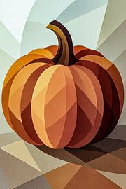 Abstrakter Kürbis von Ainoeska