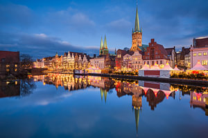 Weihnachten in Lübeck, Deutschland