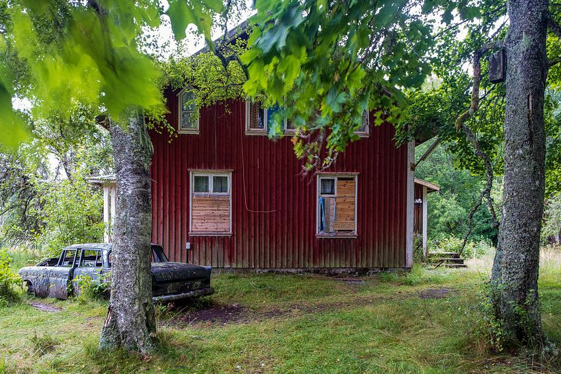Bastnas Auto cemetery near Tocksfors in Sweden by Evert Jan Luchies