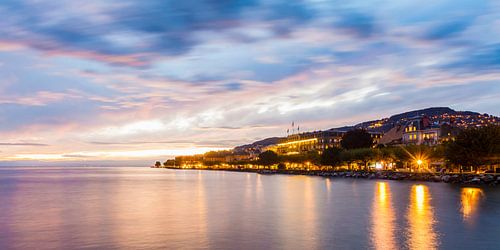 Vevey aan het meer van Genève in Zwitserland