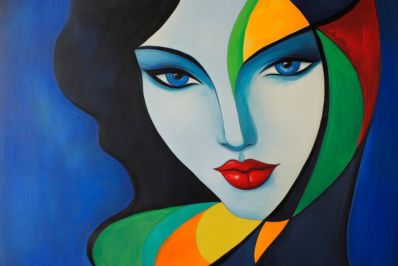 Portraits de femmes en couleur dans un style moderne par Poster Art Shop