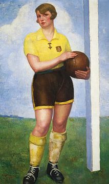 Ángel Zárraga - De blonde voetballer (rond 1926) van Peter Balan