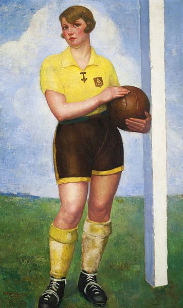 Ángel Zárraga - The blonde footballer (around 1926) by Peter Balan