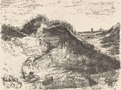 Ameland, duinen, Otto Hanrath, 1925 van Atelier Liesjes thumbnail