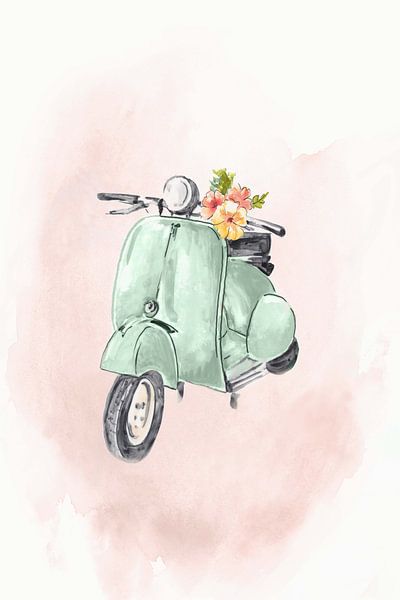 vélo vert, Eva Watts  par PI Creative Art