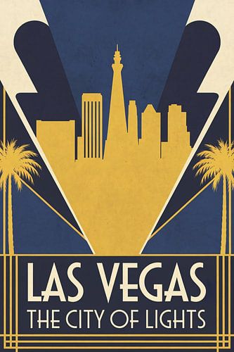 Las Vegas art deco poster