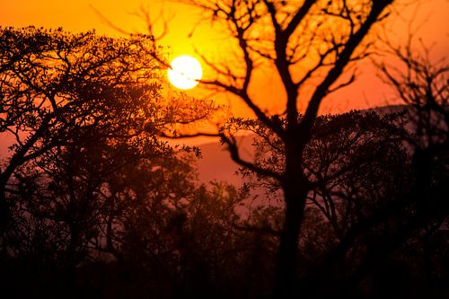 Sonnenuntergang in Südafrika