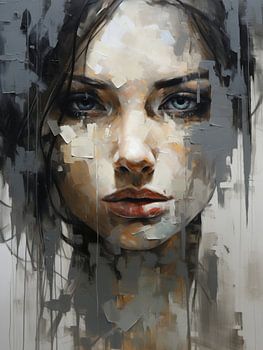 Modernes abstraktes Porträt