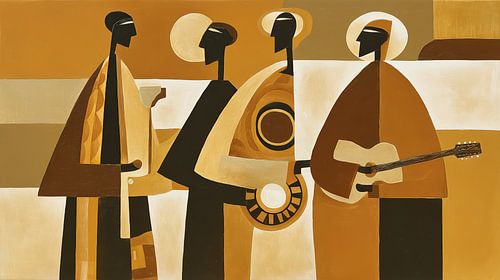 Afrikaanse muzikanten panorama