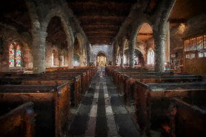 L'église St Aidan de Bamburgh sur Digitale Schilderijen