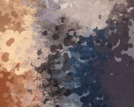 Terra, Taupe und Flieder. Moderne abstrakte Kunst. Aufstieg. von Dina Dankers