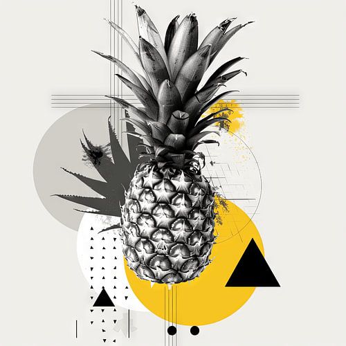 Anana Geometric - Modern wall decoration in pop art style