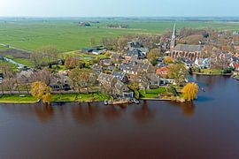 Vue aérienne du village de Broek in Waterland près d'Amsterdam aux Pays-Bas sur Eye on You