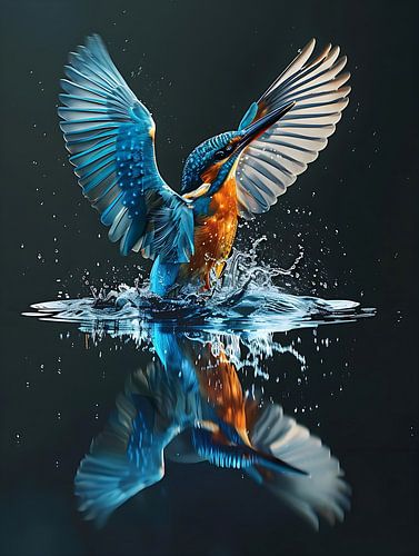 vibrant kingfisher