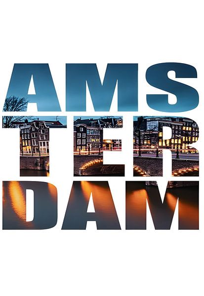 Amsterdam City Word by Art Kingdom